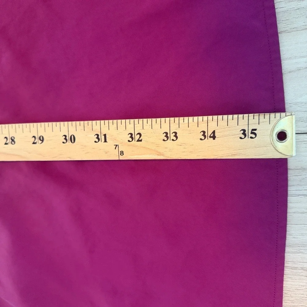 Everlane Japanese GoWeave Wrap Dress 10 Magenta Minimalist Office Tailored - Picture 8 of 8